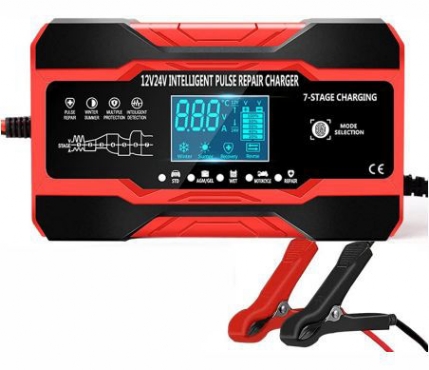 Bild zeigt: 10A, 12V/24V  Batterieladegerät
